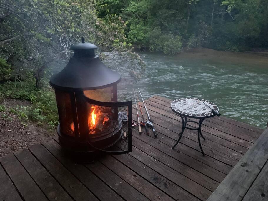 Cabin Fever On Cartecay River Ellijay Exterior foto